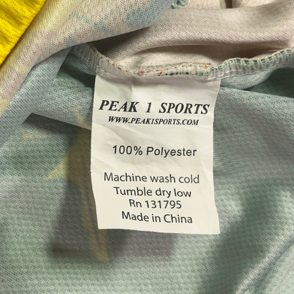 Peak 1 Cycling Jersey Adult EXTRA LARGE Green Yellow Indiana Hilly Hundred 2013 - Picture 7 of 12